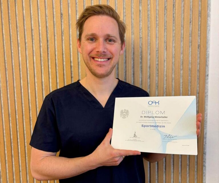 ÖÄK Diplom Sportmedizin für Dr. Wolfgang Winterheller